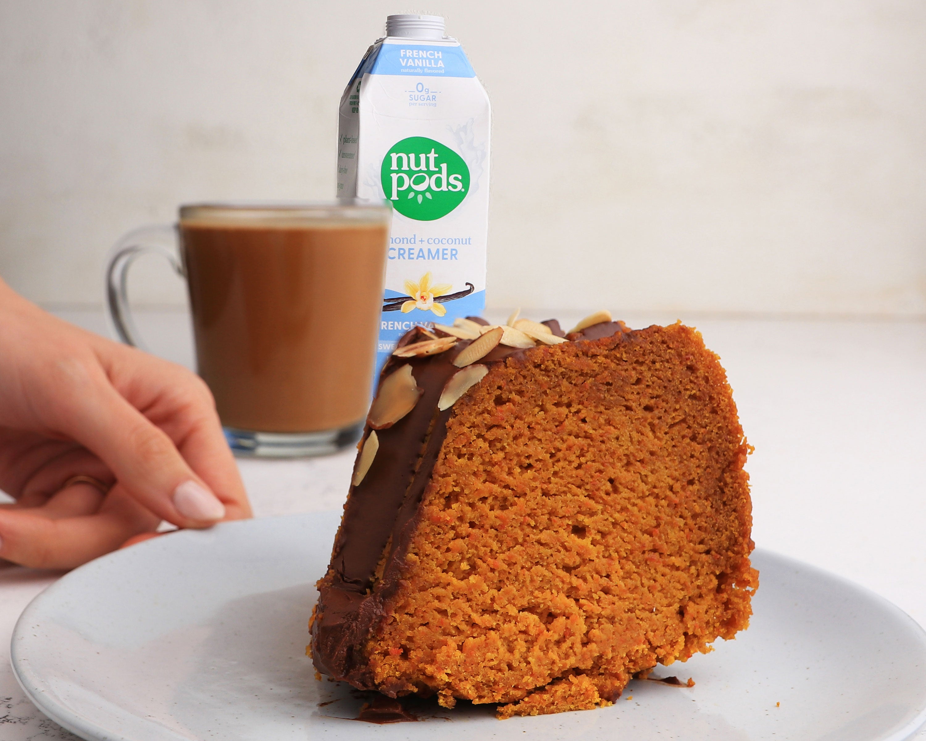 Brazilian-Inspired Carrot Cake With Nutpods Chocolate Ganache