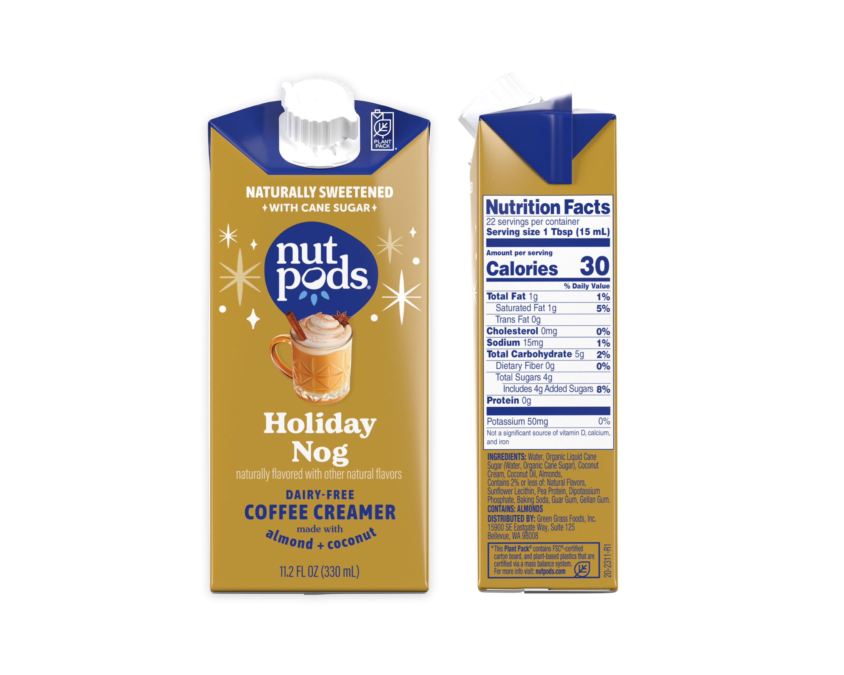 Sweetened Holiday Nog