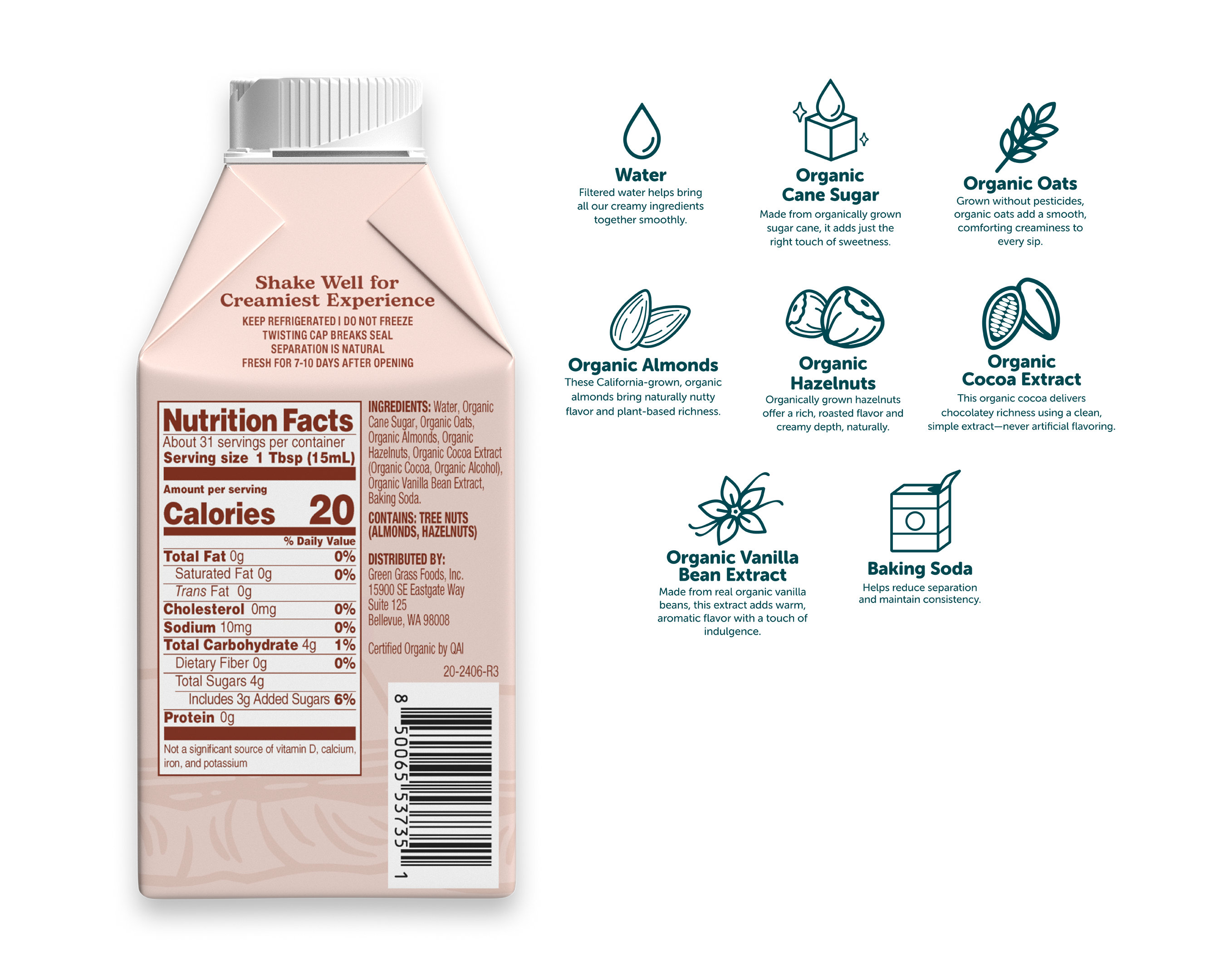 Organic Simply Chocolate Hazelnut