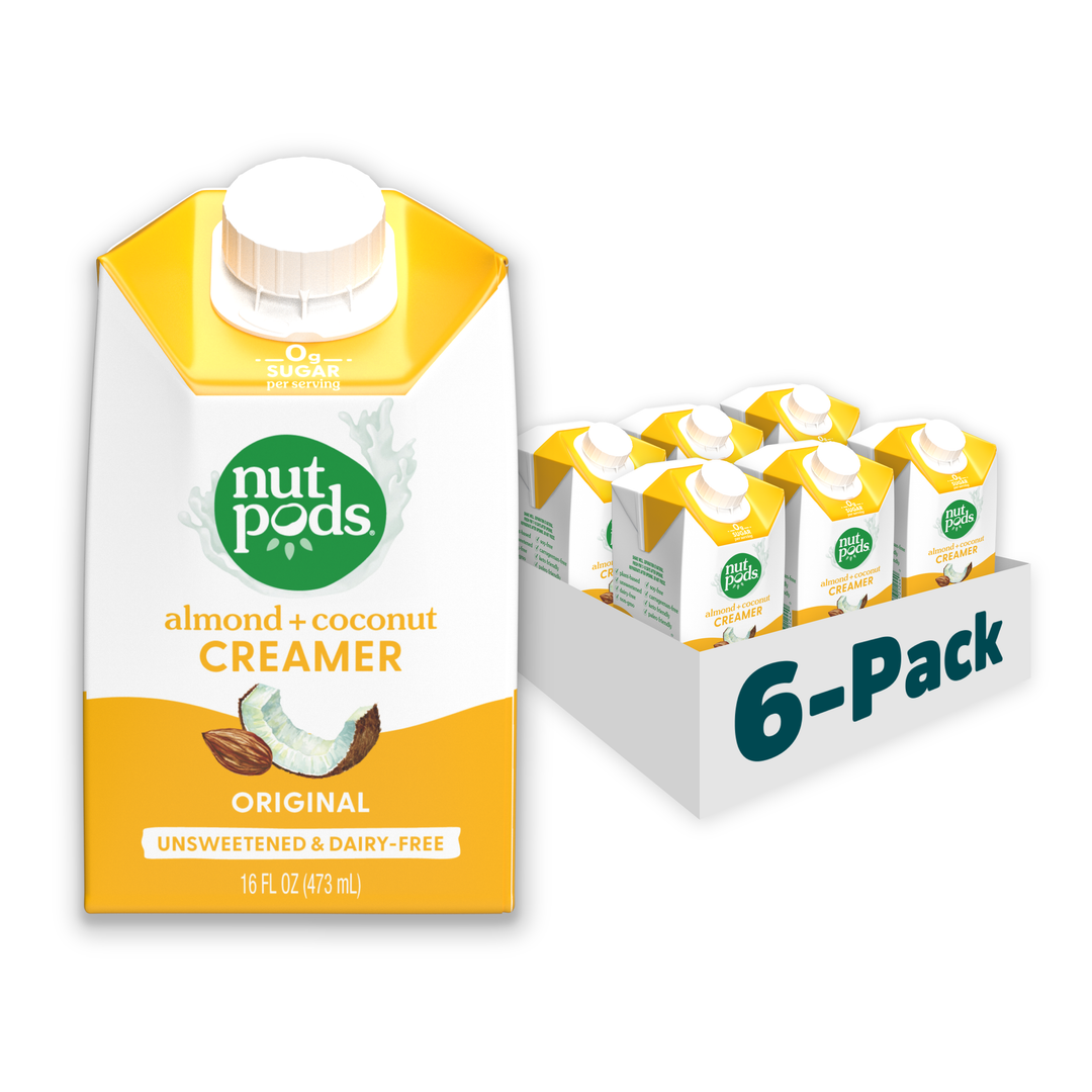 nutpods Original Pint unsweetened dairy free coffee creamer Whole30 ...