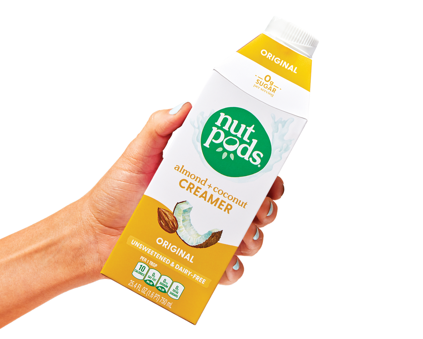 nutpods unsweetened dairy free coffee creamer (french vanilla) Whole30