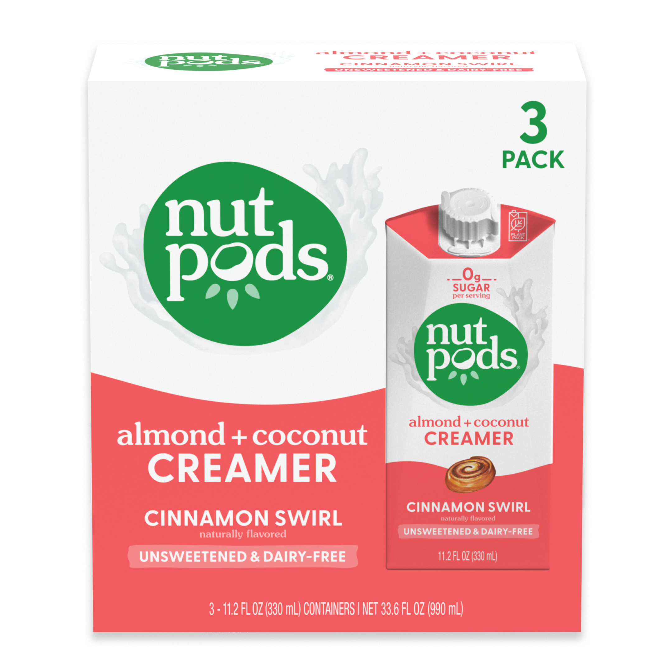 Unsweetened Almond and Coconut Cinnamon Swirl Creamer 3 Pack