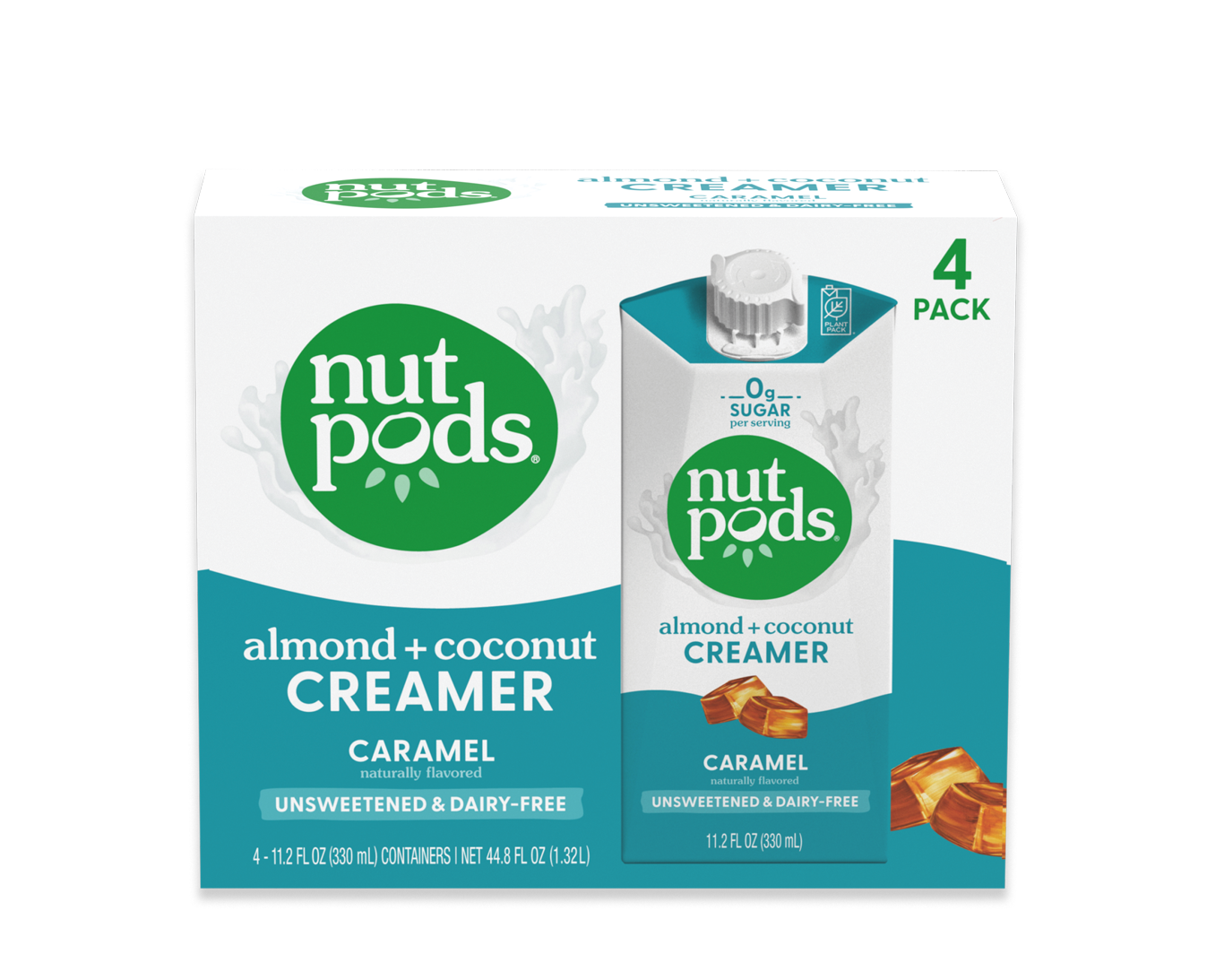 nutpods Caramel unsweetened dairy free coffee creamer Whole30 / Paleo