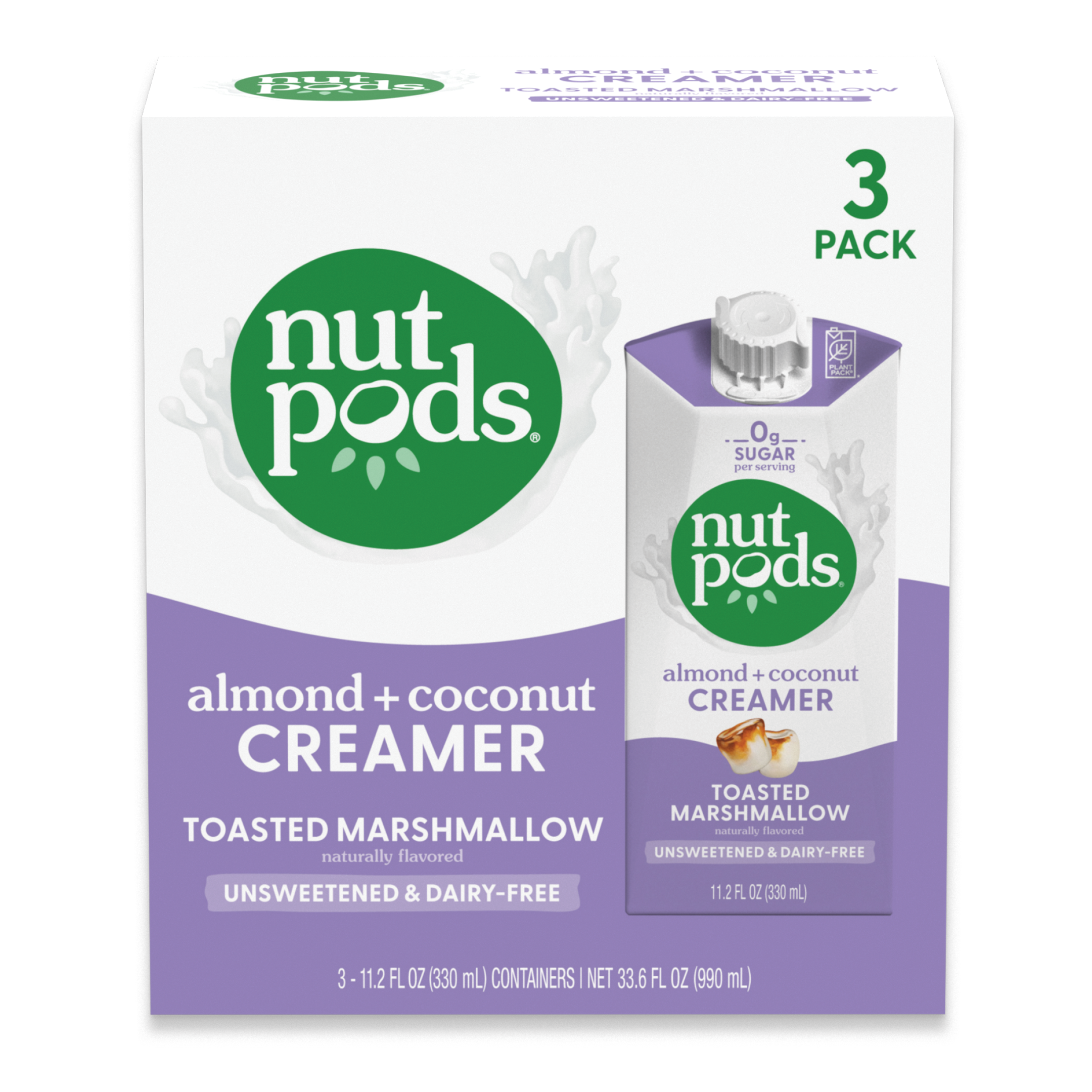 Unsweetened Almond and Coconut Toasted Marshmallow Creamer 3 Pack