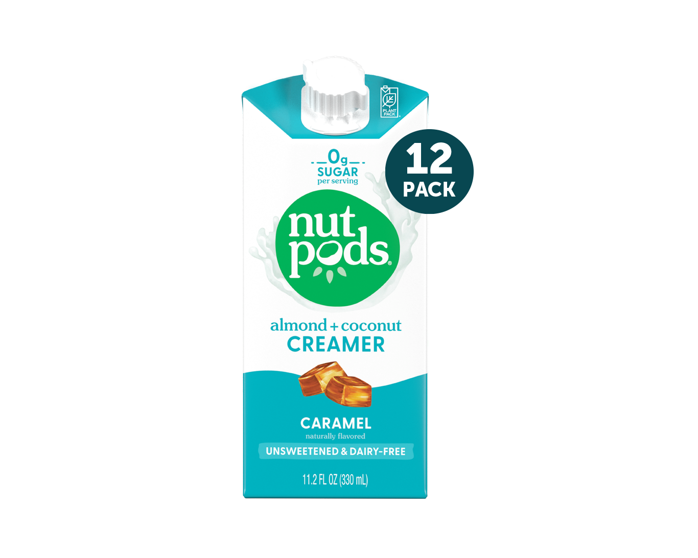 nutpods Caramel unsweetened dairy free coffee creamer Whole30 / Paleo