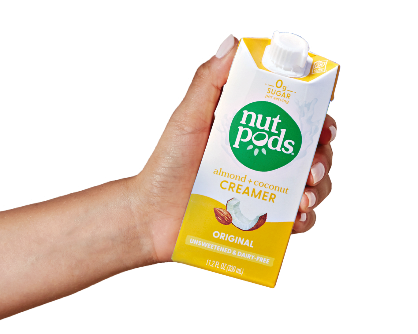 nutpods Original unsweetened dairy free coffee creamer Whole30