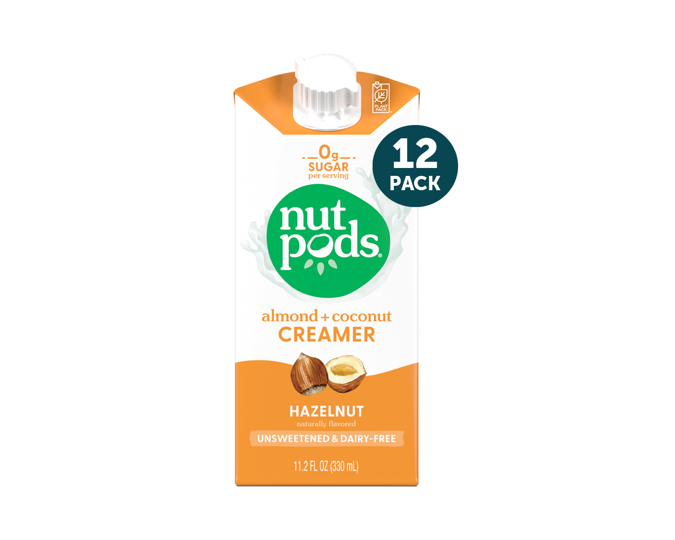 nutpods Hazelnut unsweetened dairy free coffee creamer Whole30 / Paleo